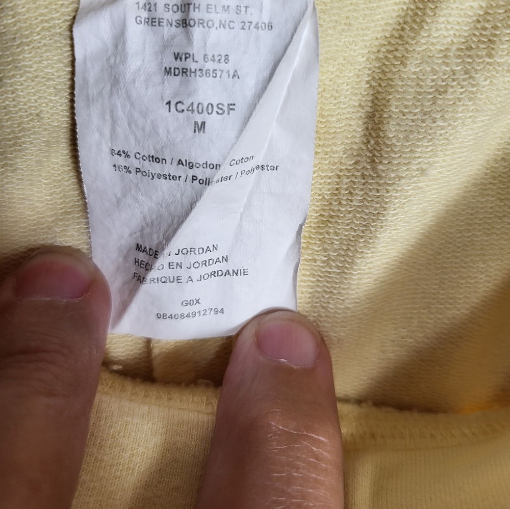 VF Jeans Wear yellow pull on-capri   women's M  #845 - Picture 3 of 5